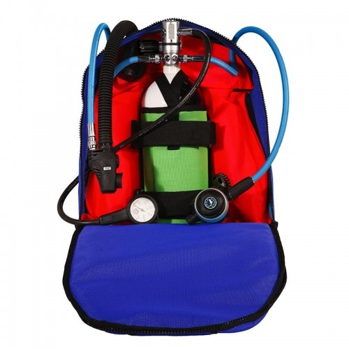 Pack prêt à plonger EXPLORER AIRPLUS DIVAZUR Couleur bleu avec bouteille 5L, gilet, détendeur, manomètre