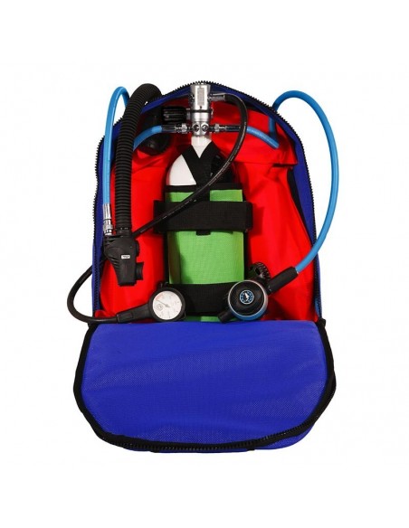 Pack prêt à plonger EXPLORER AIRPLUS DIVAZUR Couleur bleu avec bouteille 5L, gilet, détendeur, manomètre