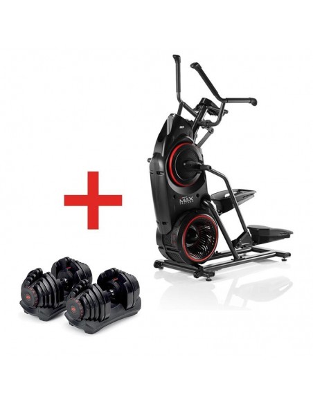 Pack Stepper Elliptique Bowflex Max trainer M3 + Haltères ajustables Bowflex 1090i