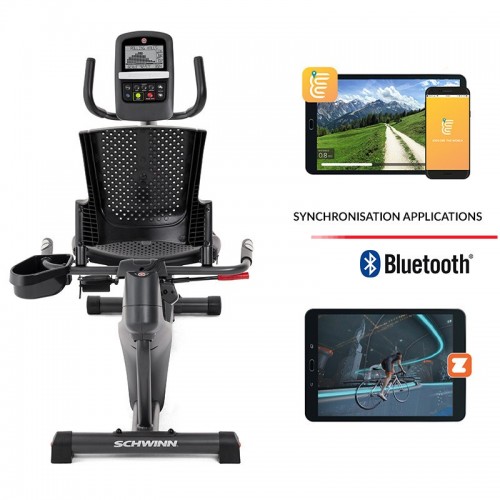 Vélo d'appartement semi-allongé connecté Schwinn 510R