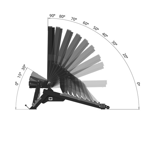 Banc plat et inclinable TOORX WBX-950